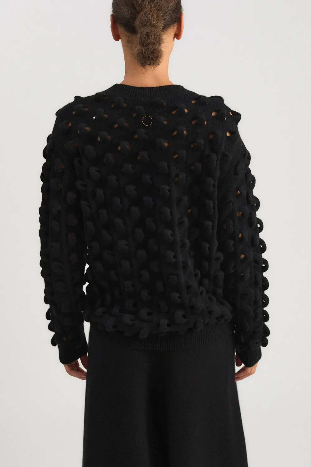 Oyuna Marui Pullover Schwarz 3D-Strick