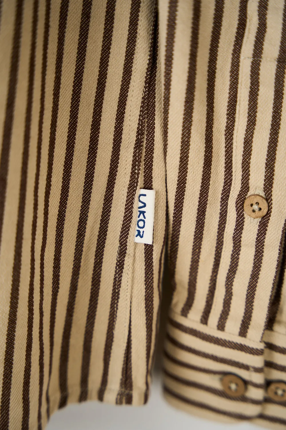 LAKOR Kløvedal Hemd Coffee Bean S-XXXL Baumwolle