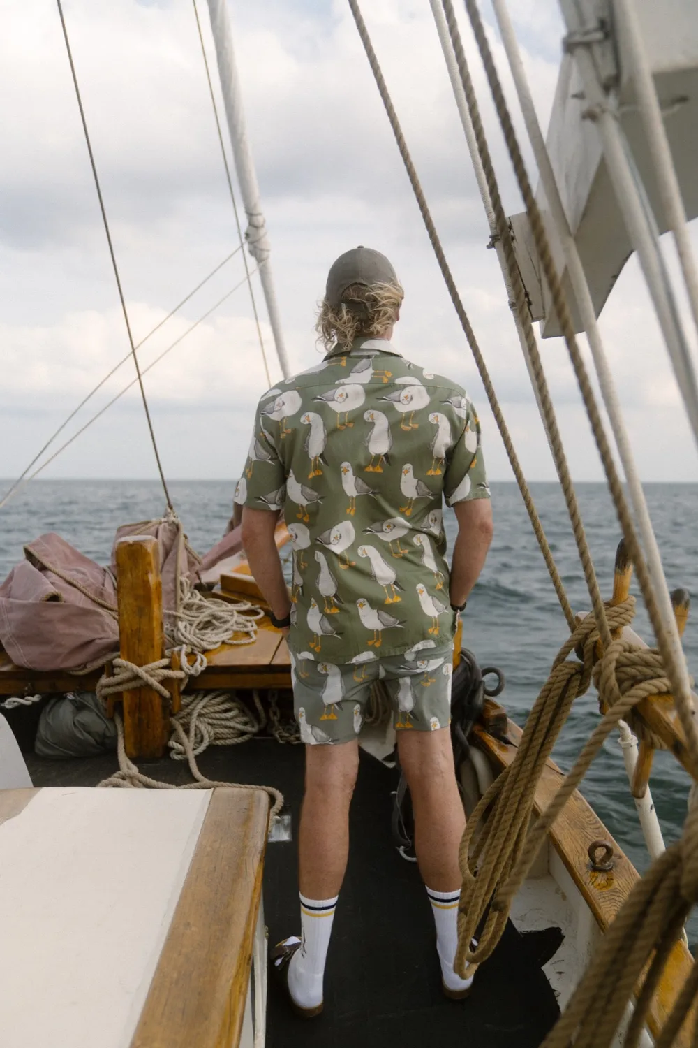 LAKOR Flipping Bird Swim Shorts sea spray recycelt