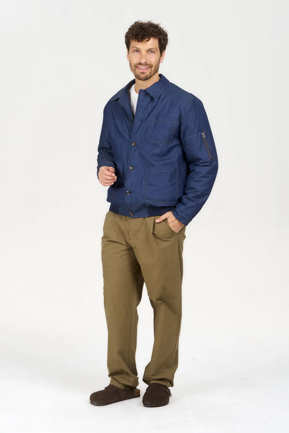 KOMODO NILE Jacke Mid Wash Bio-Baumwolle