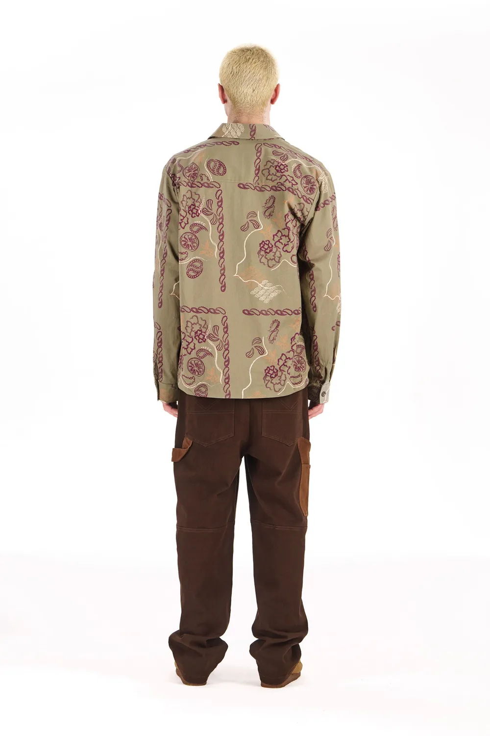 Komodo Bandana Hemd Khaki aus Bio-Baumwolle