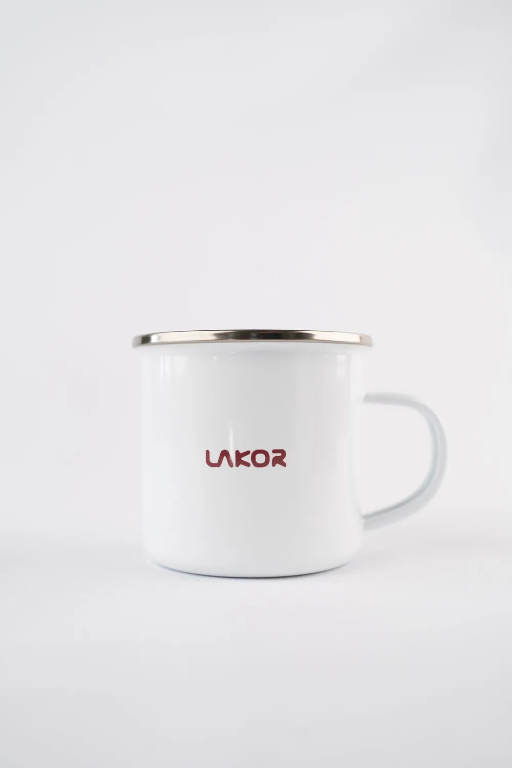 LAKOR Tinned Mermaid Emaillebecher White 300ml
