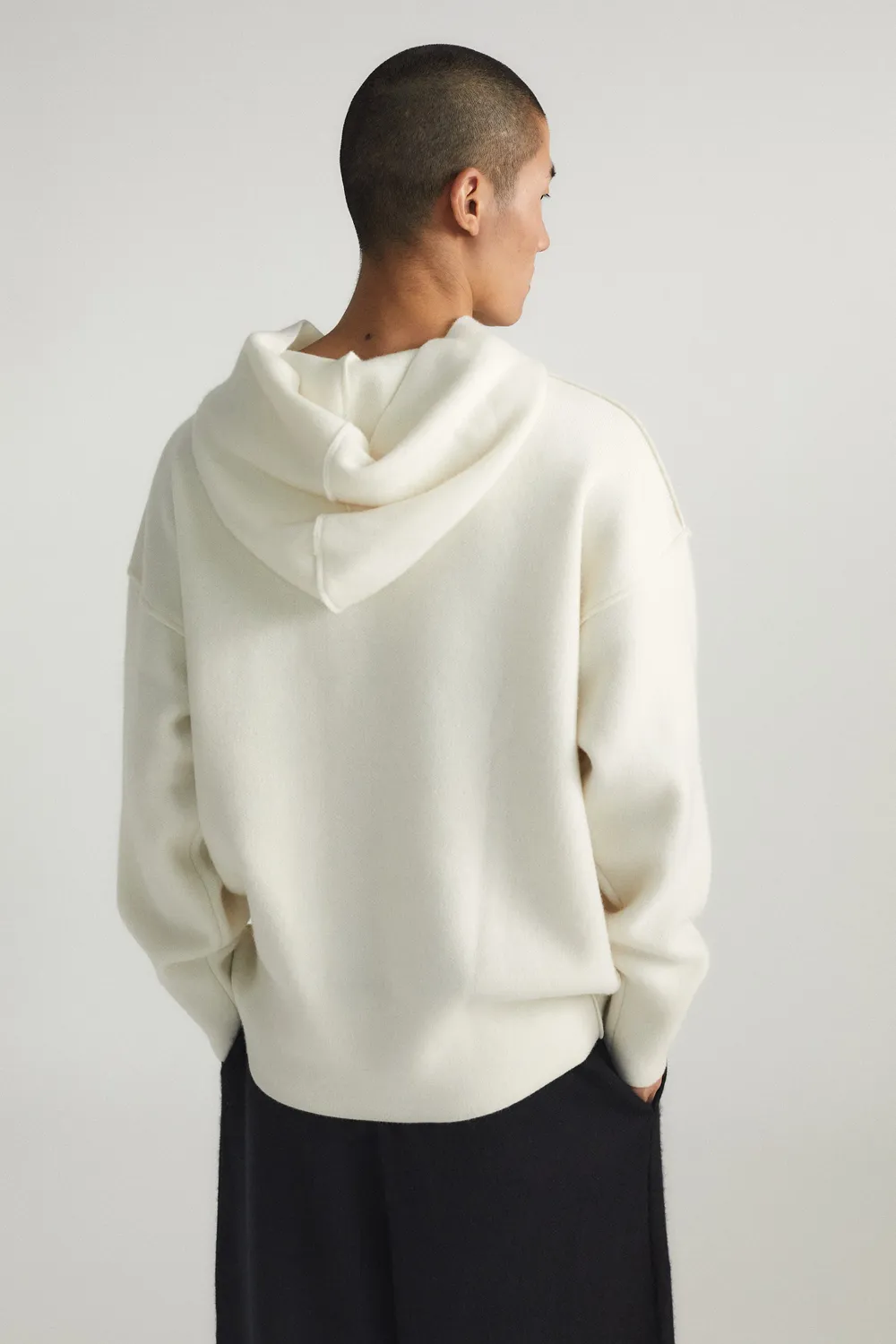Oyuna Seku Hoodie Ivory reversibel Kaschmir
