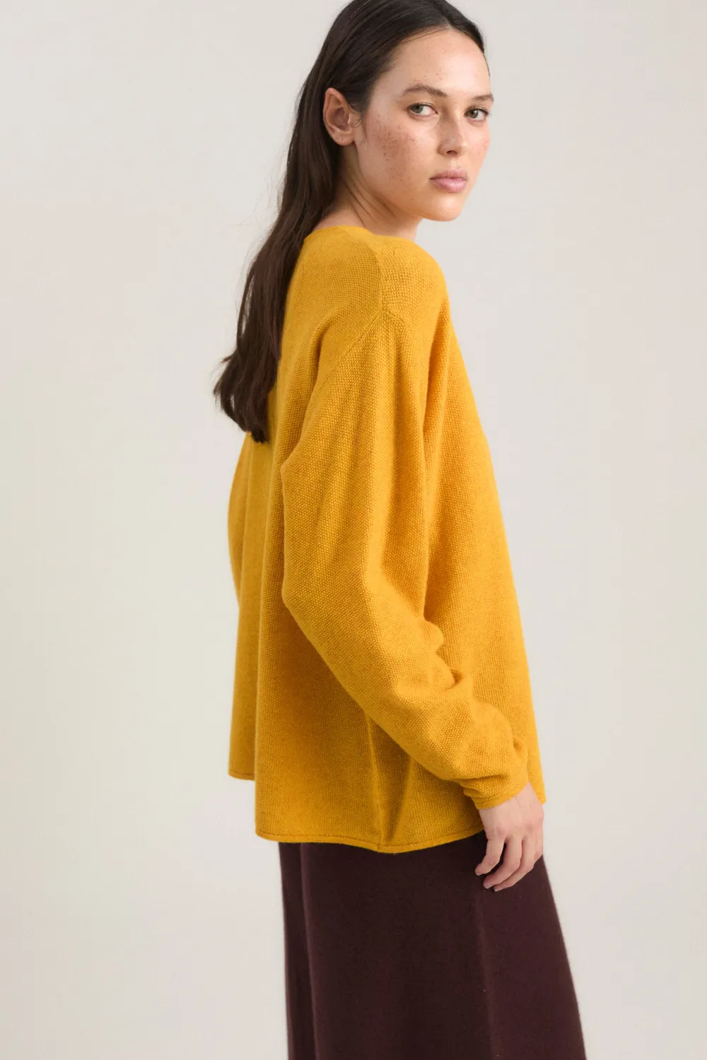 Oyuna Bagi Pullover Amber cropped boxy Cashmere