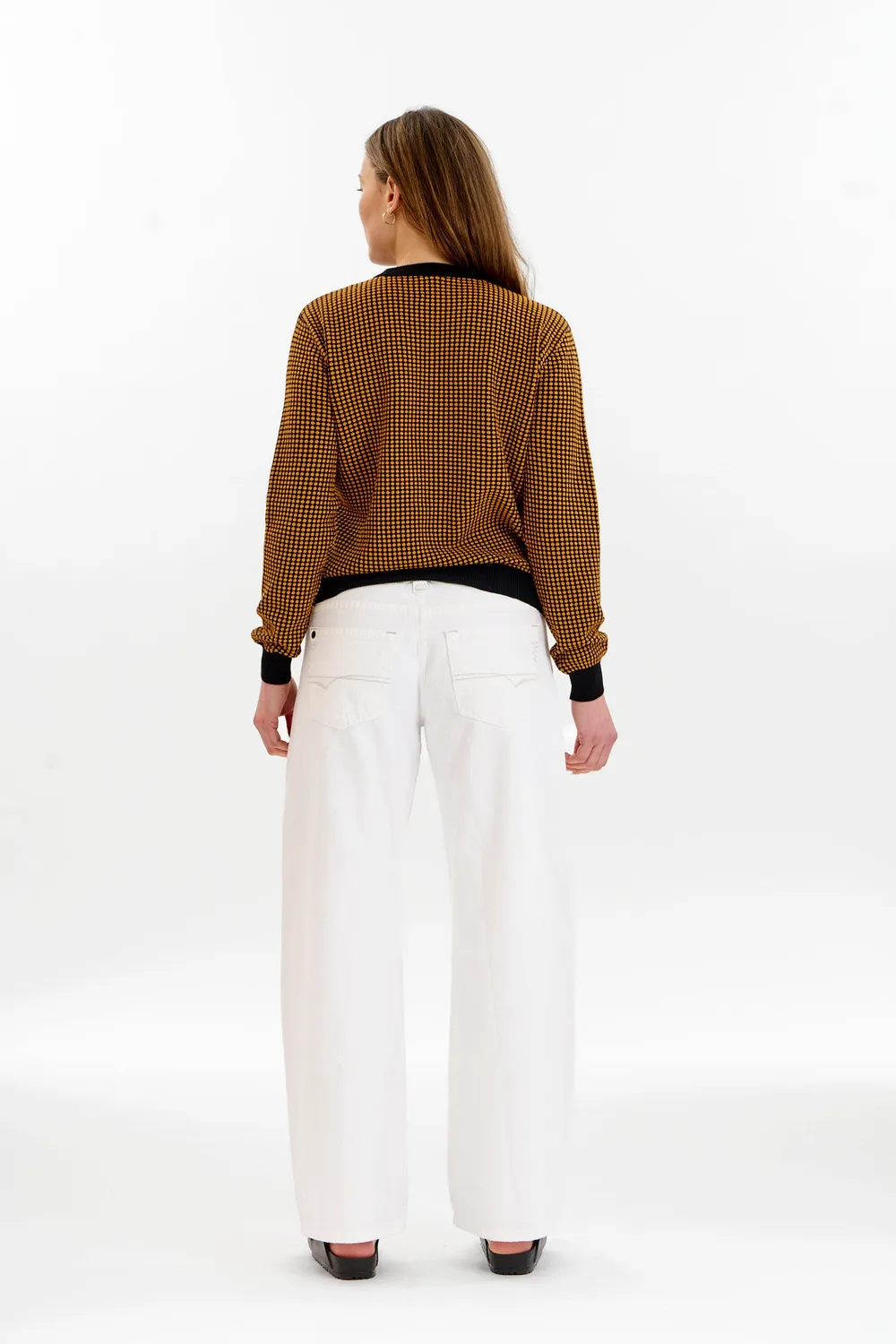 Komodo Hana Organic Cotton Pullover Schwarz Senf