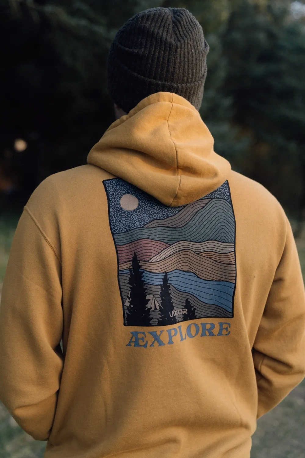 LAKOR Out There Zip Hoodie Wood Thrush Bio