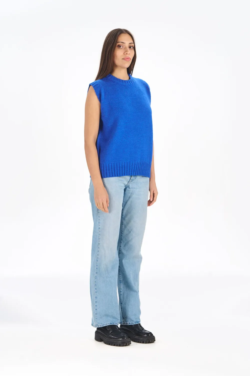 Komodo India Weste Damen cobalt Lammwolle