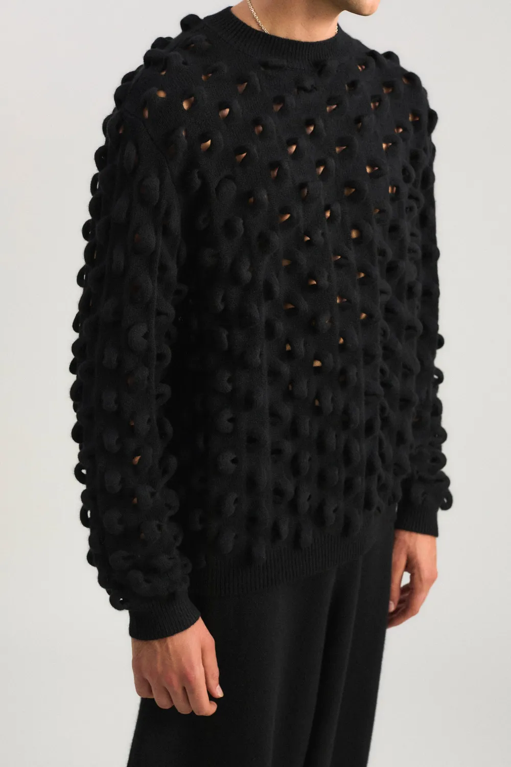 Oyuna Marui Pullover Schwarz 3D-Strick