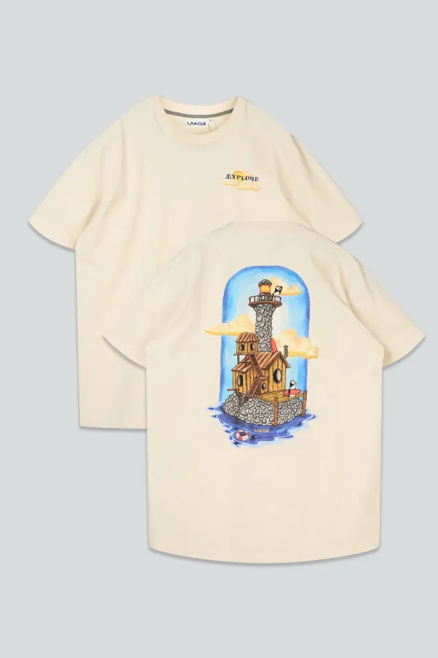 LAKOR Sea Parrot Summerhouse T-Shirt Rainy Day Bio