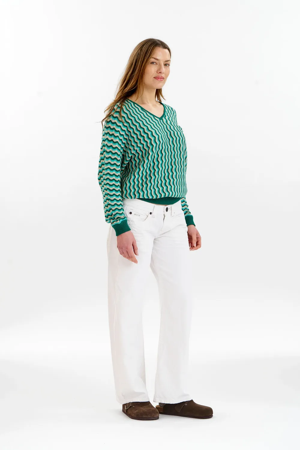 Komodo Clover Pullover grün Bio-Baumwolle
