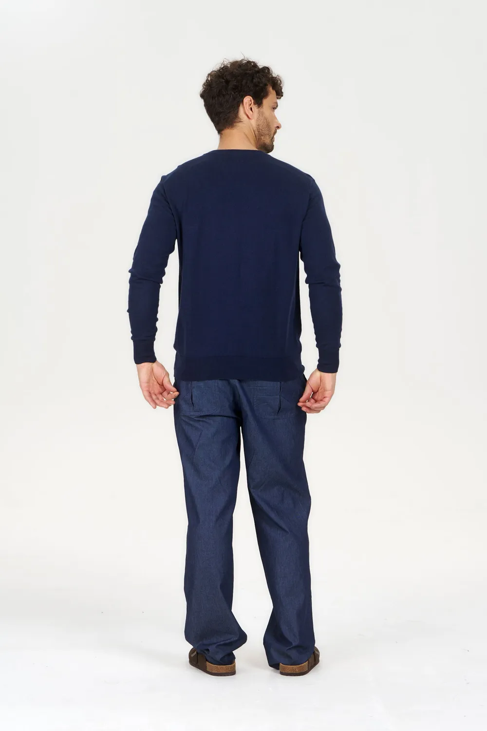 Komodo Pocket Pullover Herren Navy Bio-Baumwolle