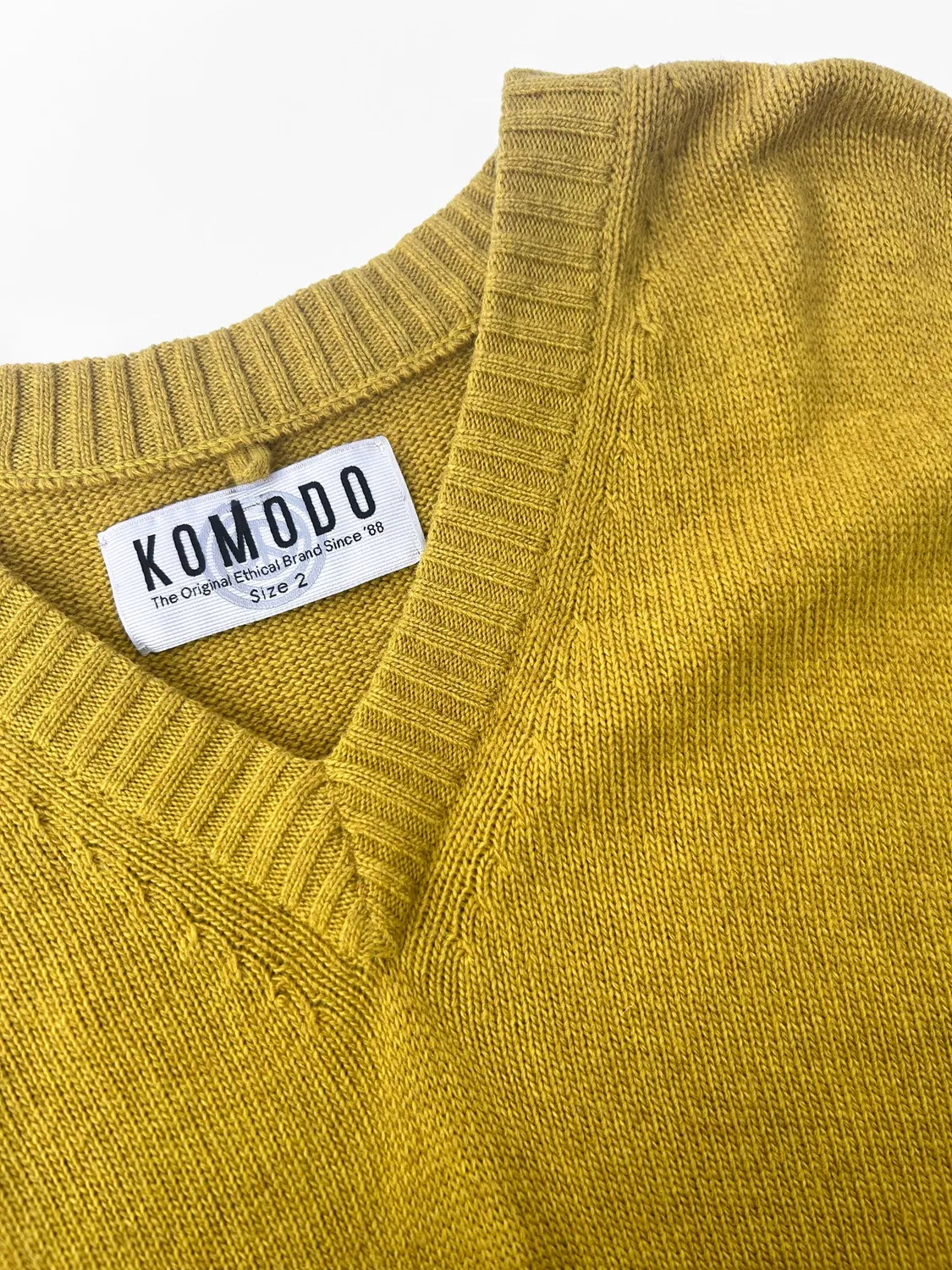 Komodo Wonder Pullover Senf Gr.38 Wollmix