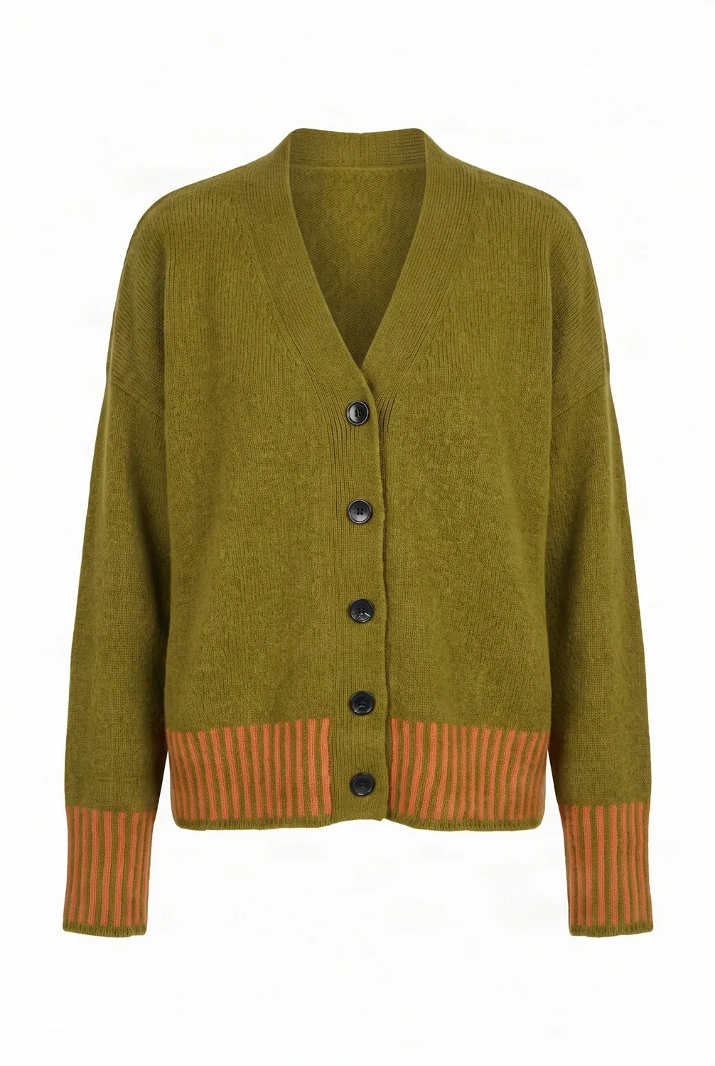 Komodo Cosi Cardigan Merinowolle oliv