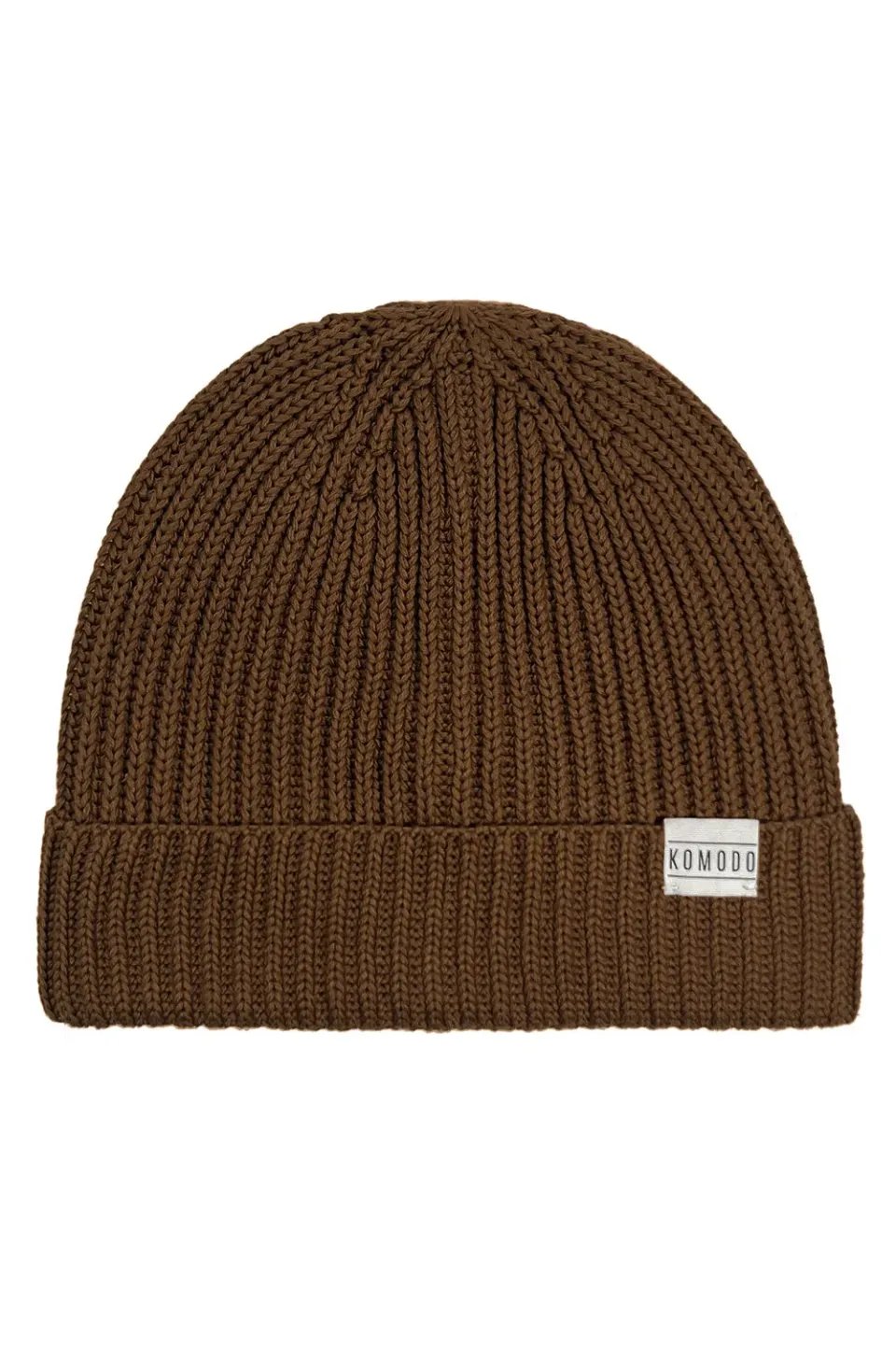 Komodo Town Beanie Mütze Haselnuss Bio-Baumwolle