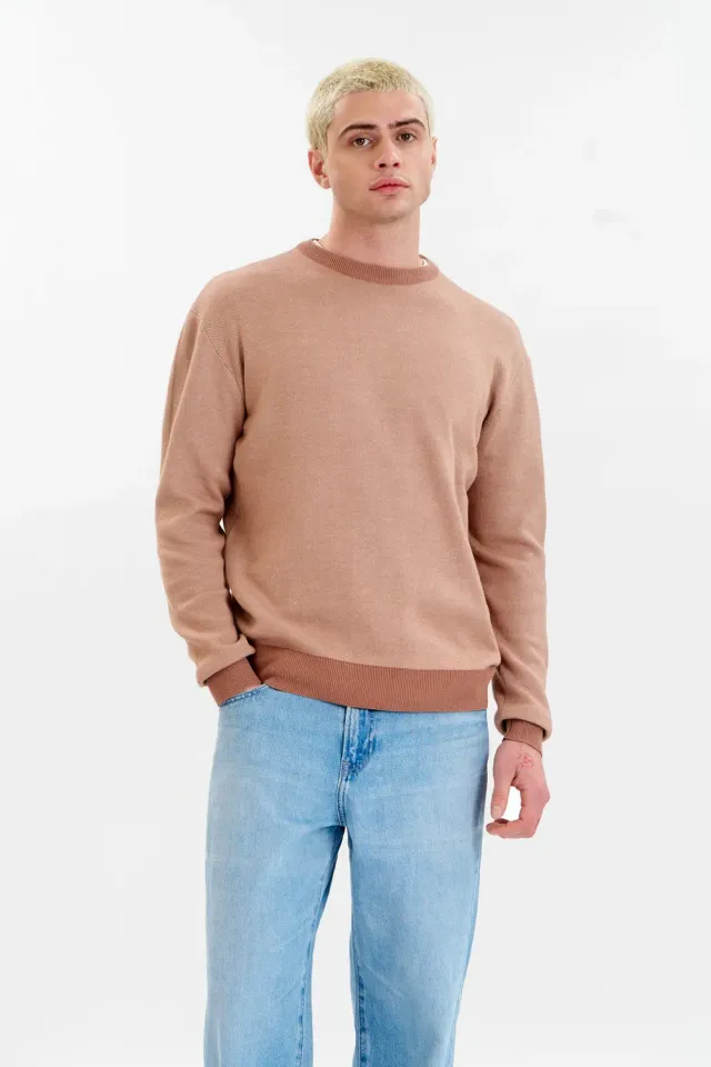 Komodo Leon Pullover Coffee Bio-Baumwolle Herren