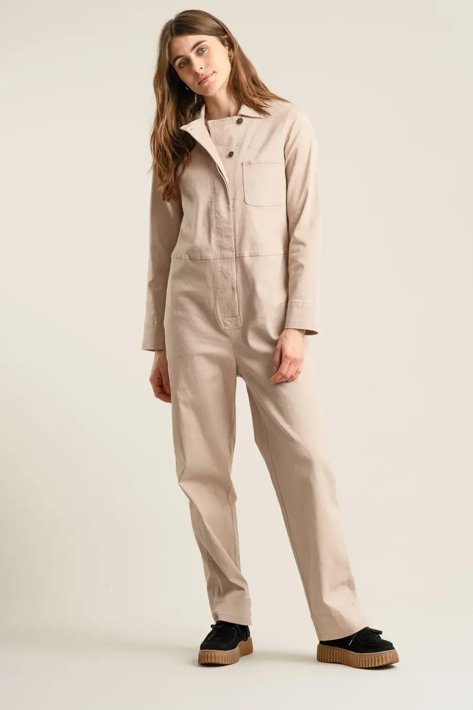 Komodo Lyon Jumpsuit Overall Dusty Pink Stretch