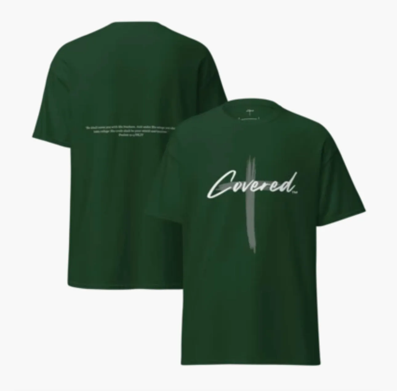 Covered Brand Logo T-Shirt Forest Green Baumwolle