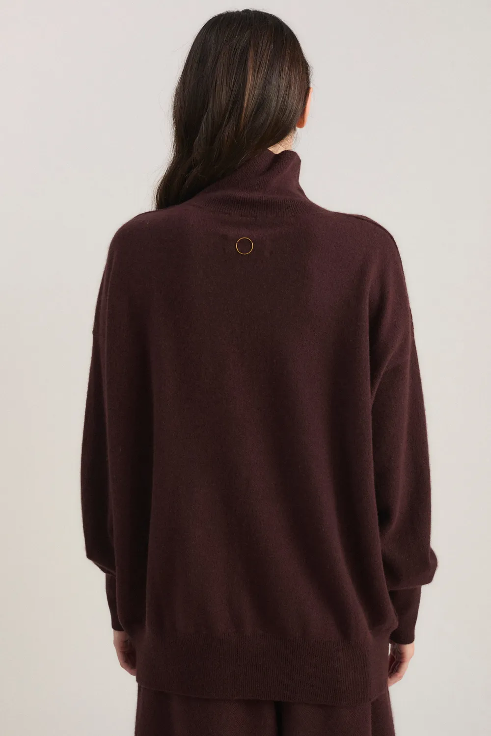 Oyuna Kotto Pullover Carob Rollkragen Jersey