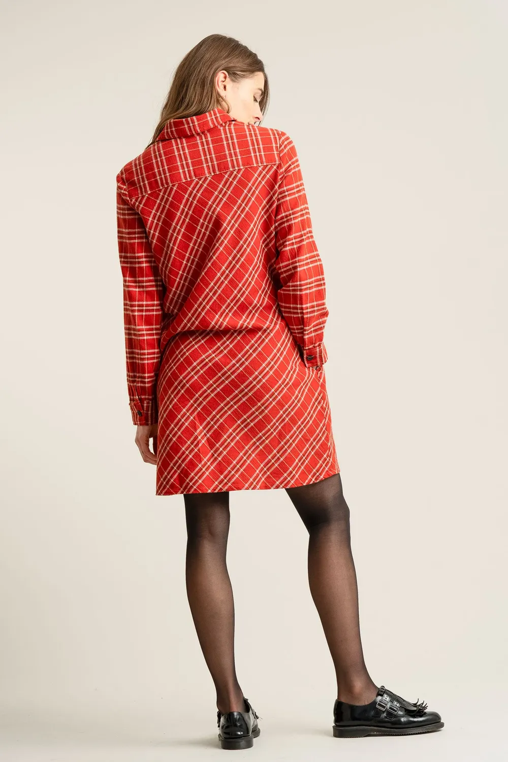 Komodo Pearl Kleid Rot aus Bio-Baumwolle
