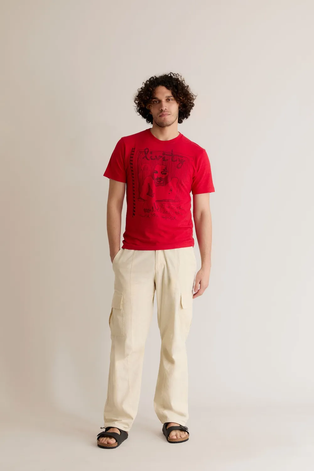 Komodo Spirit T-Shirt Rot Herren Hanf