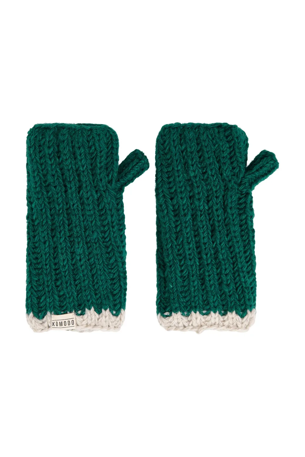 KOMODO RAFI RIB Handschuhe Evergreen aus Lammwolle