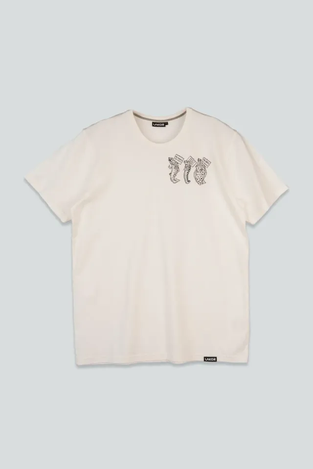 LAKOR Fiskedemonstration T-Shirt Star White Bio