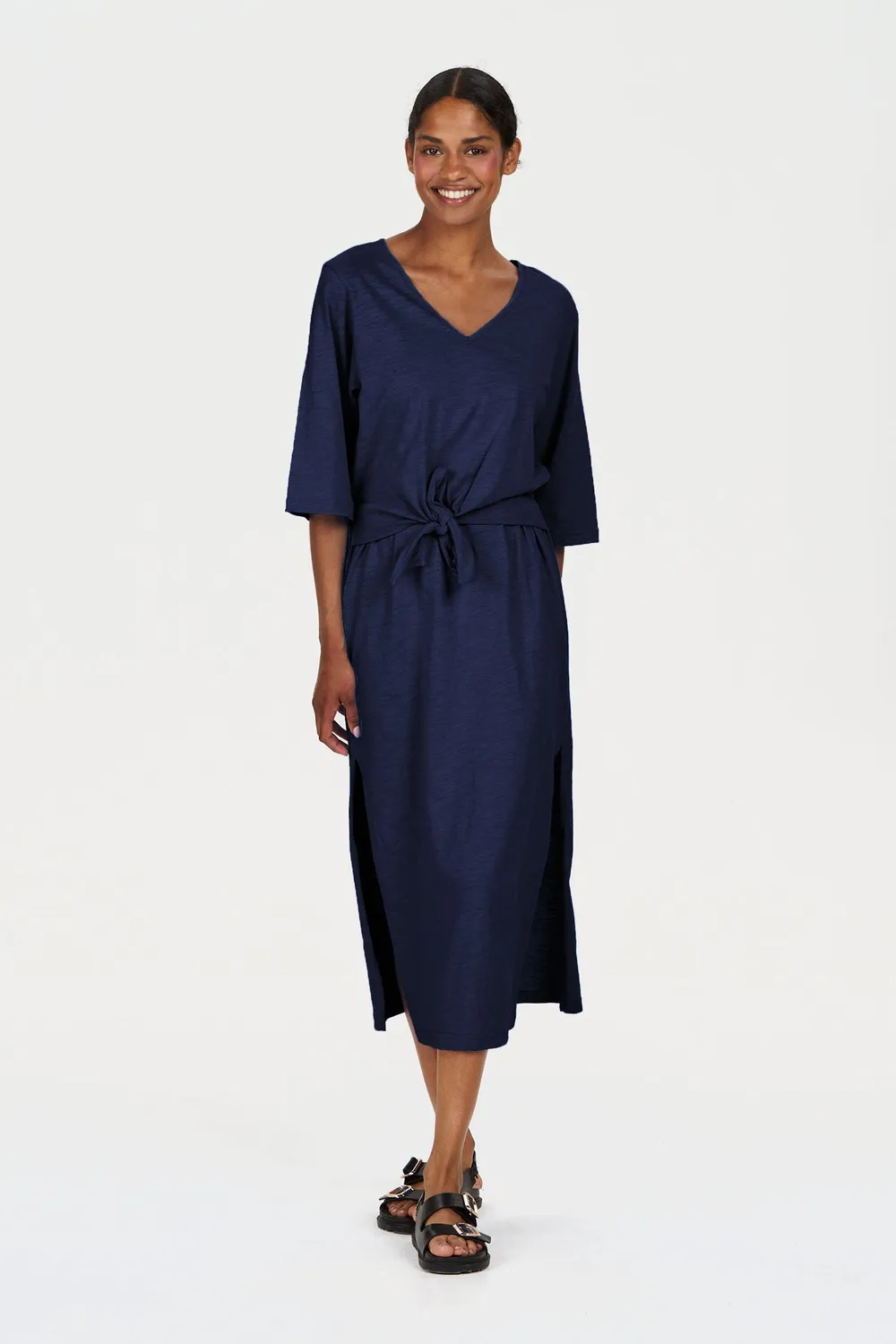 Komodo Hallie Kleid Navy aus Bio-Baumwolle