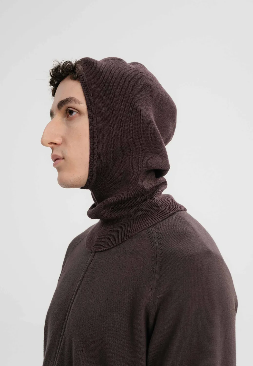 MELA CHARVI Balaklava schwarz aus Bio-Baumwolle