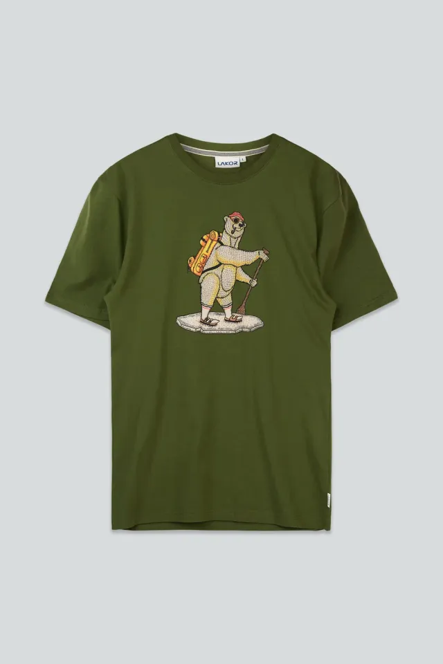 LAKOR WASSUP T-Shirt Rifle Green Bio-Baumwolle