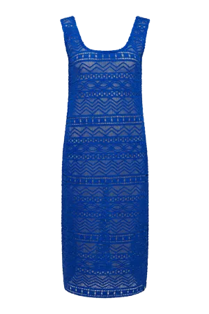 KOMODO LAGO Kleid Saphirblau Bio-Baumwolle Gr. 2