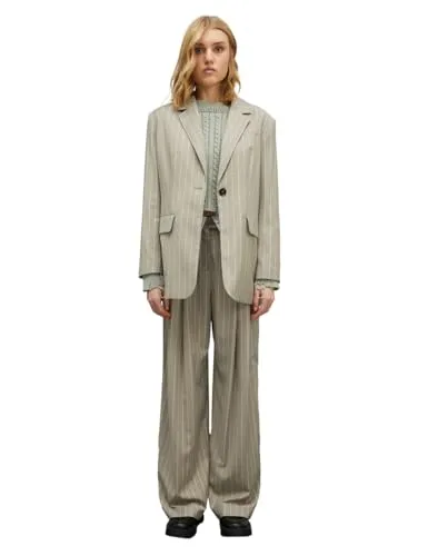 Motivi Oversize-Blazer Nadelstreifen Einreiher garngefärbt