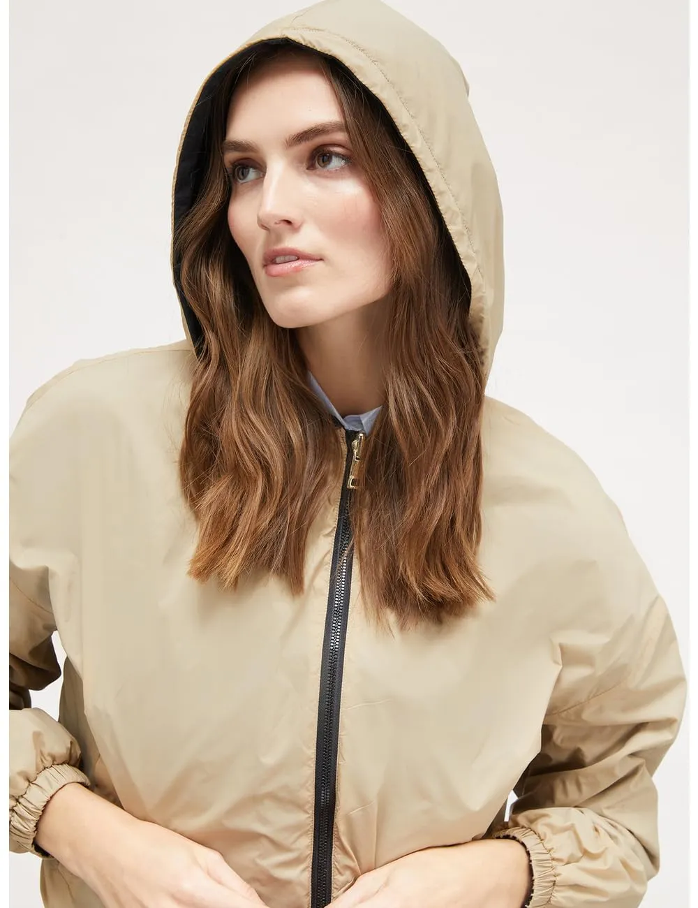 Motivi Kurze Nylonjacke beidseitig Jacke Wendejacke