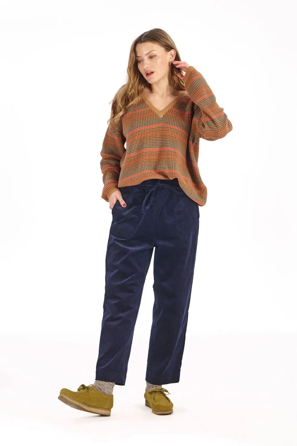 KOMODO DREAM Cordhose Navy aus Bio-Baumwolle