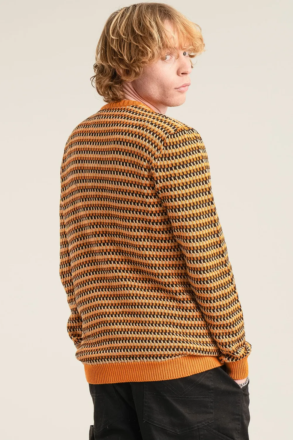 KOMODO KAI Pullover Schwarz-Gold Bio-Baumwolle