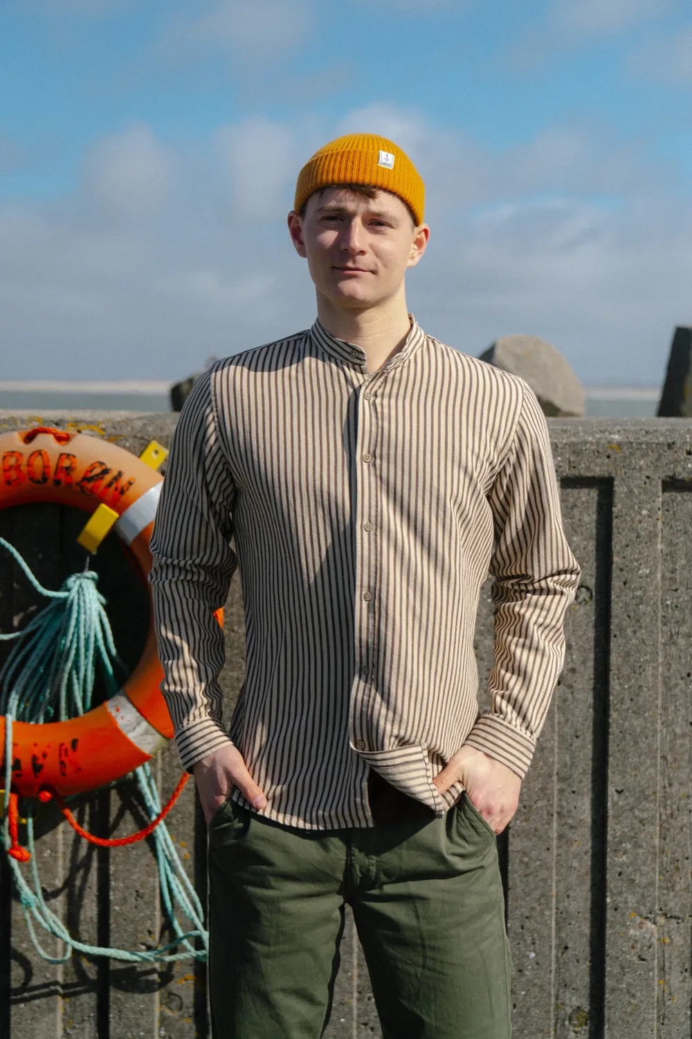 LAKOR Kløvedal Hemd Coffee Bean S-XXXL Baumwolle
