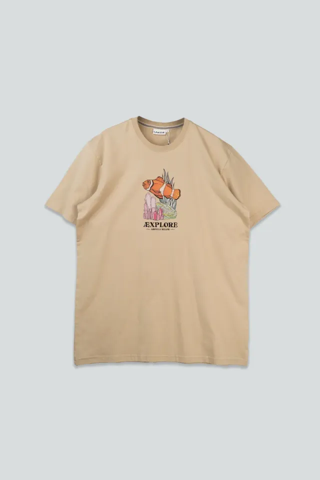 LAKOR Clownfish Garden T-Shirt White Pepper Bio-Baumwolle