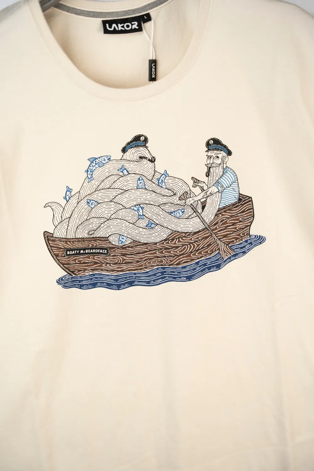 LAKOR Boaty McBoatface T-Shirt Rainy Day Bio