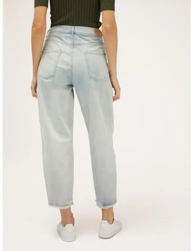 Motivi Balloon-Jeans mit Stickerei Jeans hellblau Blumen