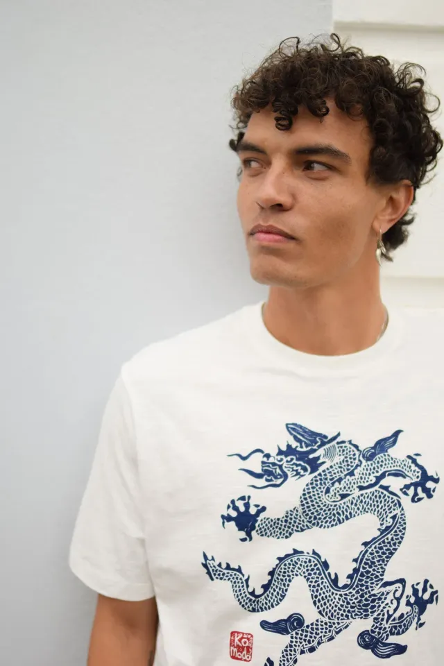 Komodo Dragon 25 T-Shirt Weiß aus Bio-Baumwolle