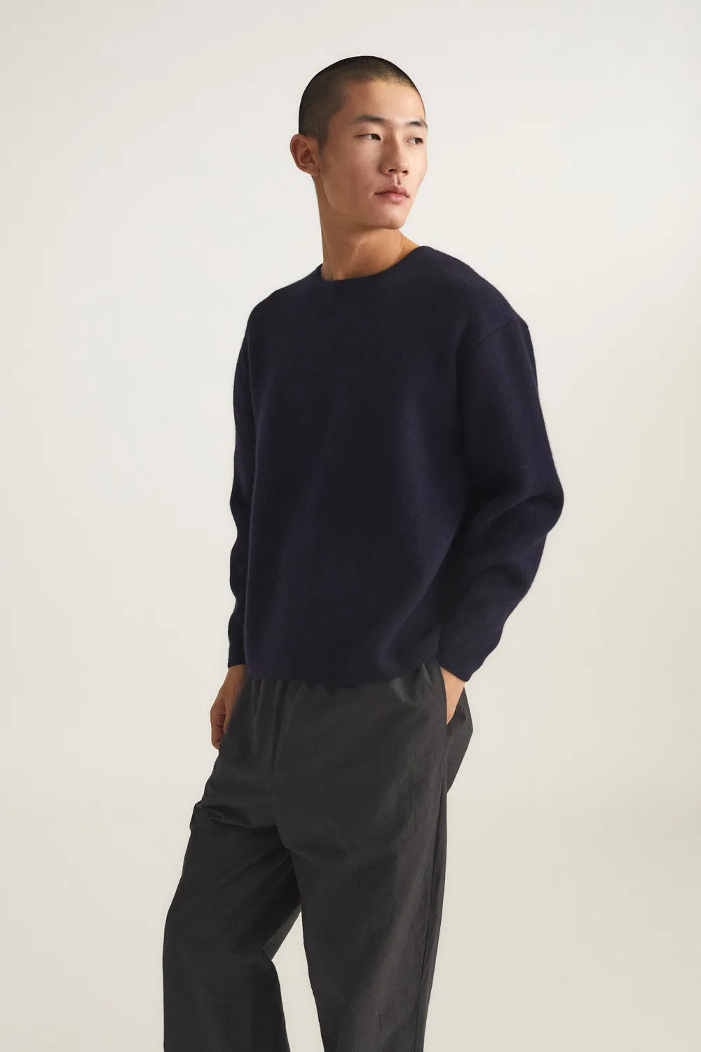 Oyuna Axa Pullover Ocean blau Jacquard oversize
