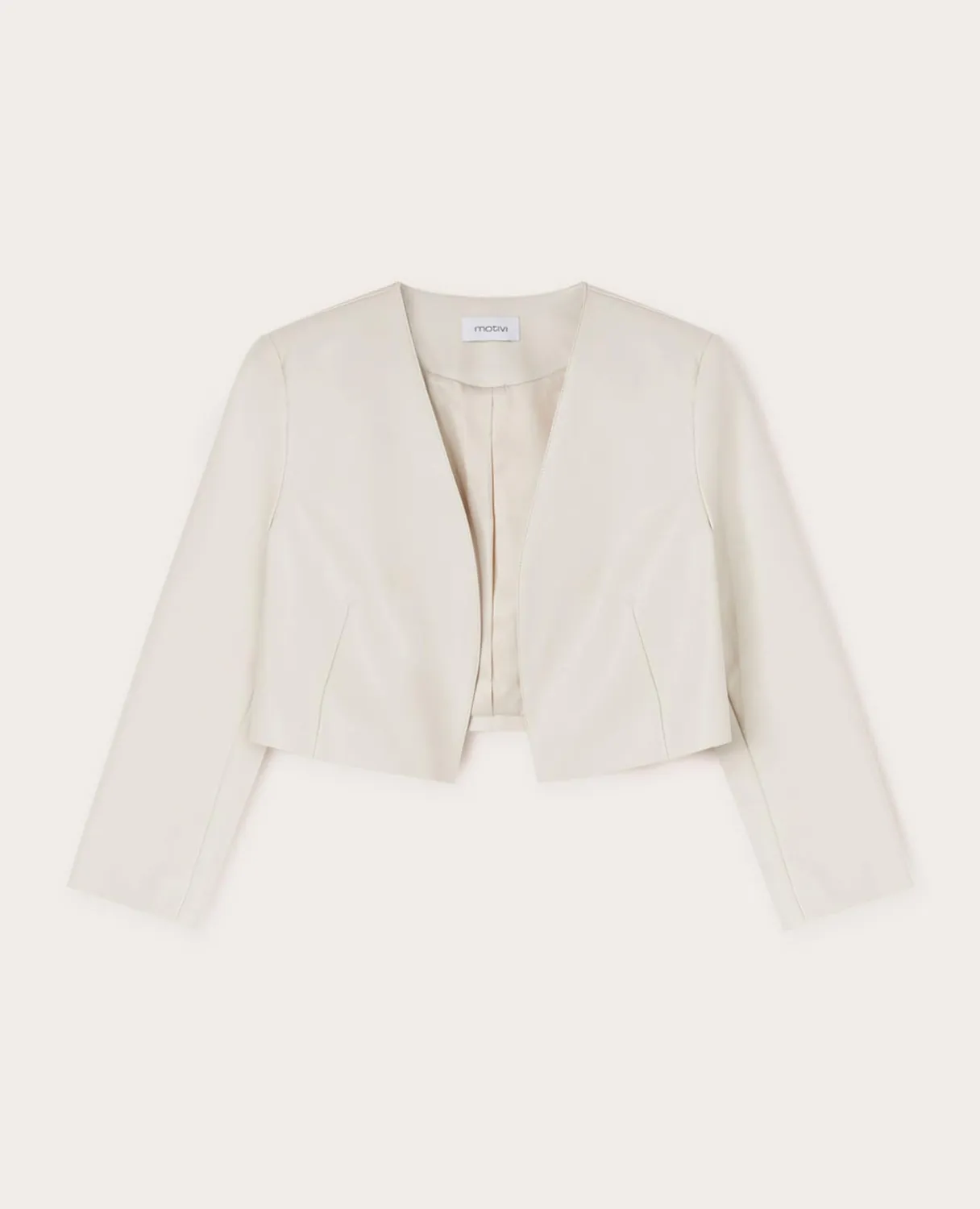 Motivi Bolero-Jacke beschichtet Dreiviertelarm
