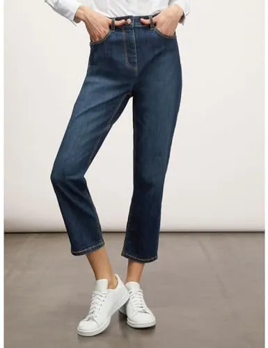Motivi Bella Relaxed-Fit Jeans mittelblau hohe Taille
