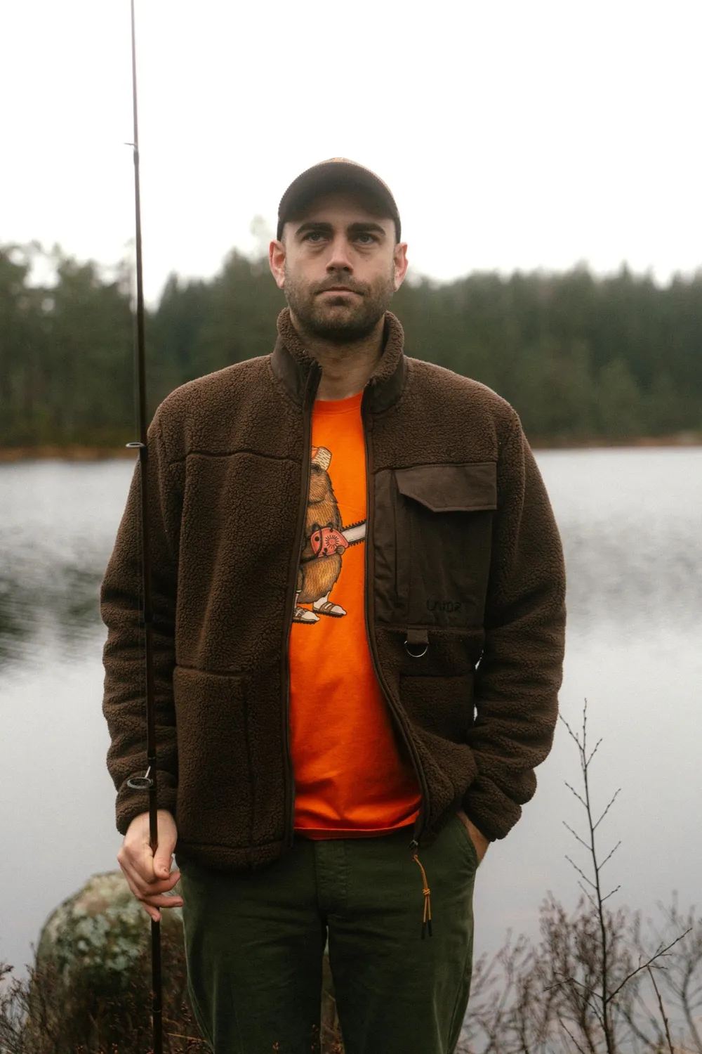 LAKOR Lazy Lumber T-Shirt Marmalade aus Bio-Baumwolle