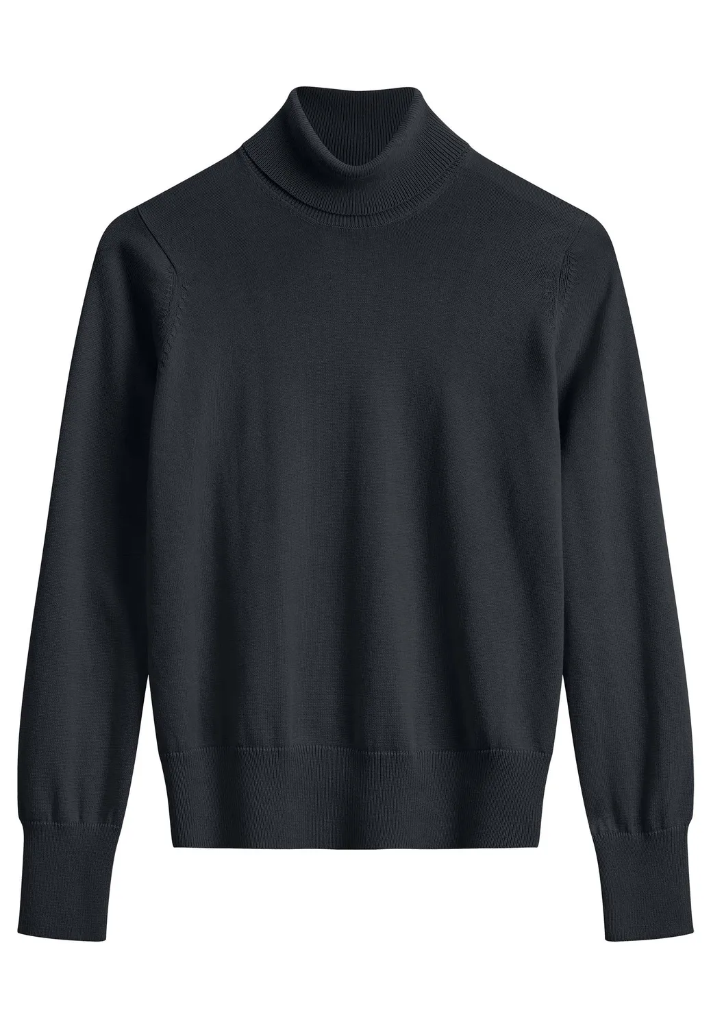 MELA MAYURA Rollkragenpullover bold blue S Baumwolle