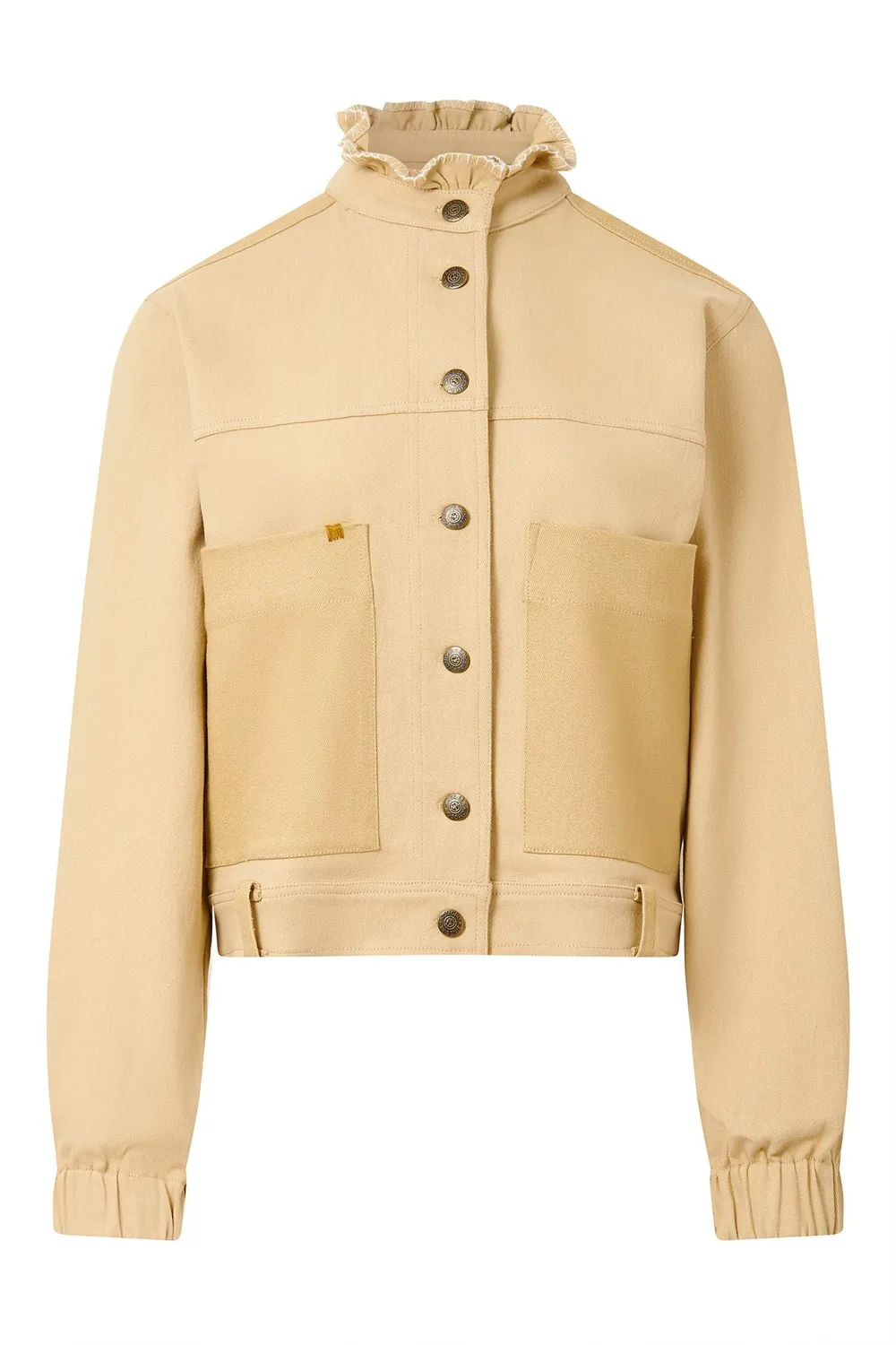 Komodo Ruffle Jacke Dark Sand Bio-Baumwolle