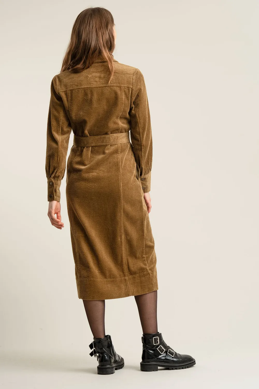 Komodo Haritti Cordkleid Olive Gr.36 Bio-Baumwolle