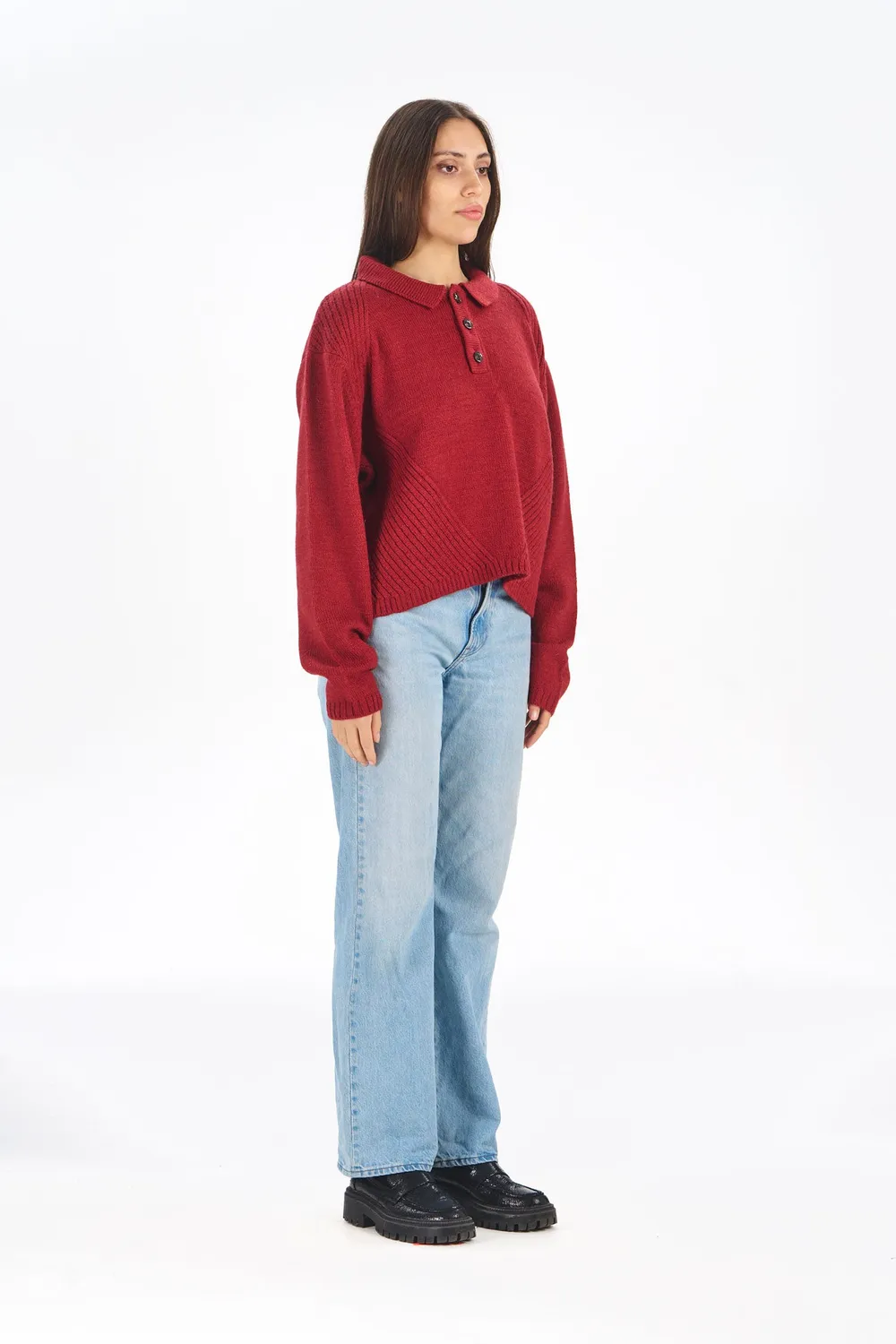 Komodo Sami Jumper Pullover weinrot Lammwolle