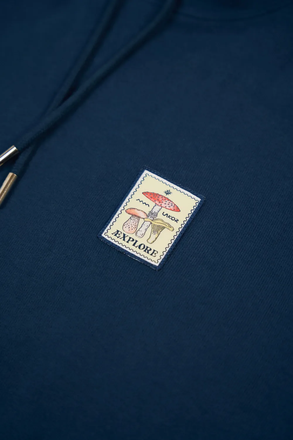 LAKOR Mushroom Trio Hoodie Insignia Blue Baumwollmix