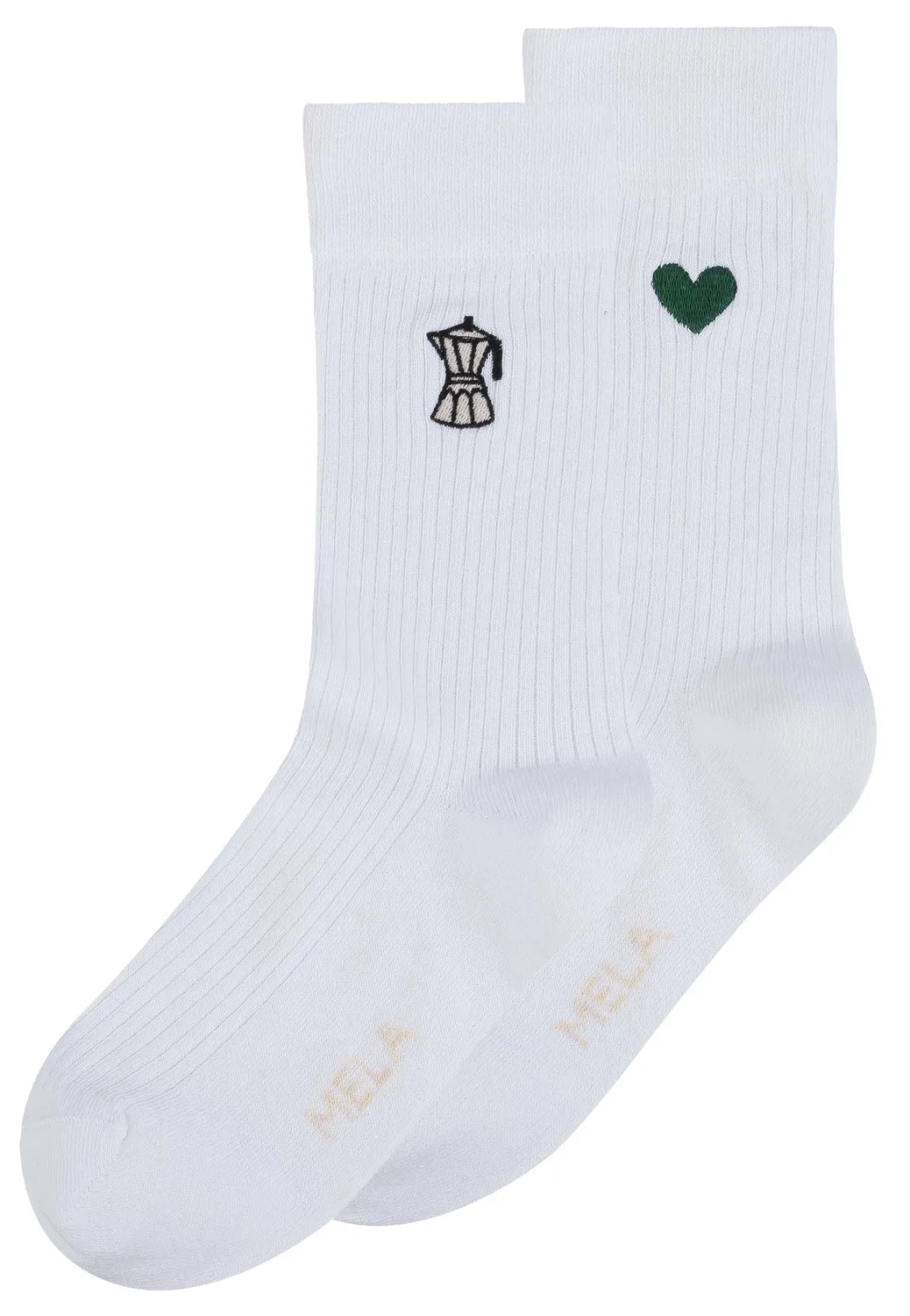 MELA Mix & Match Socken bestickt Bio-Baumwolle Set