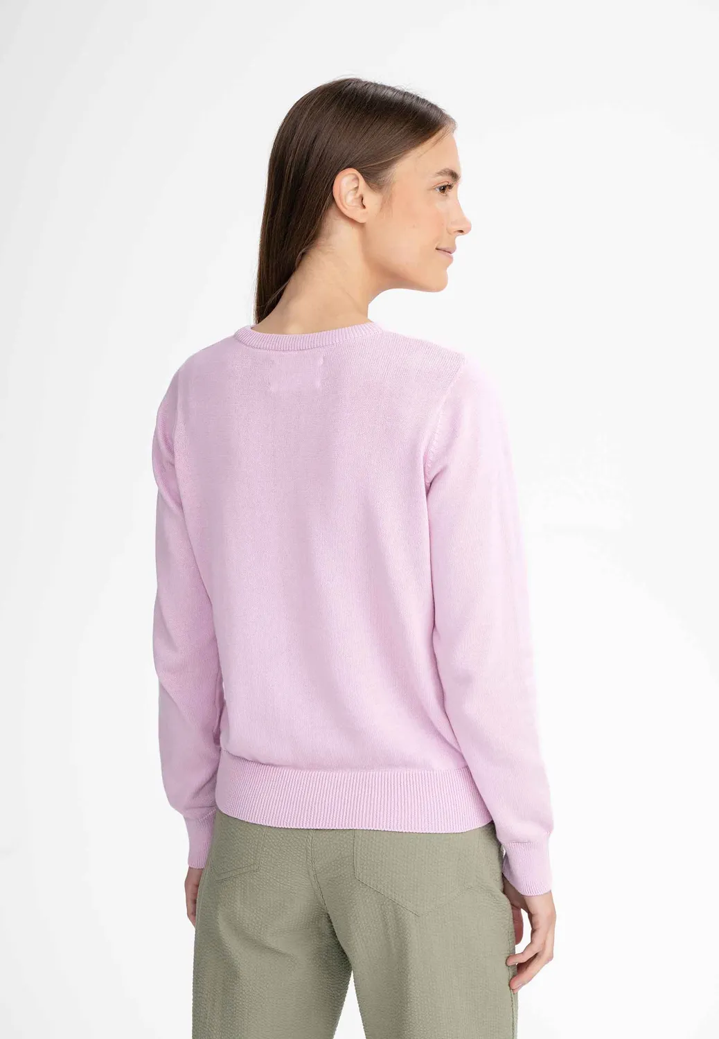 MELA DHANA Pullover schwarz Feinstrick Bio